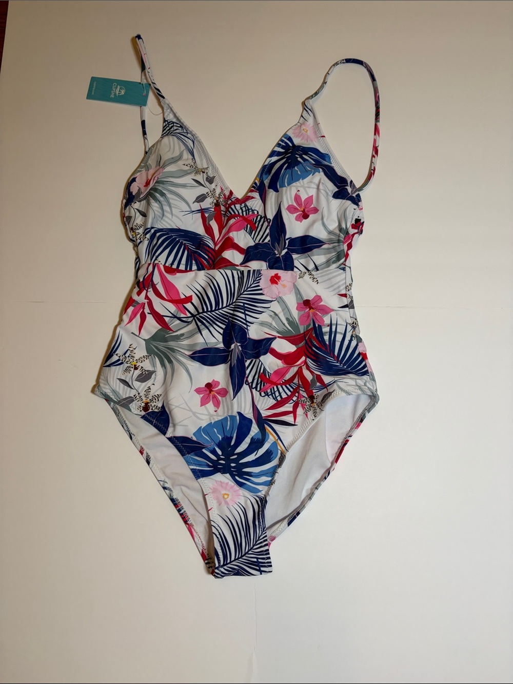 Cupshe Floral Tropical One-Piece Swimsuit Small